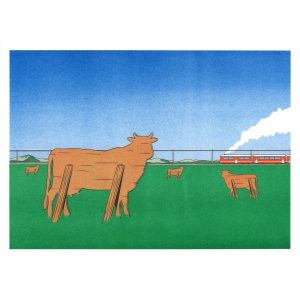 Lámina A3 - Simon Bailly - Observa pasar los trenes