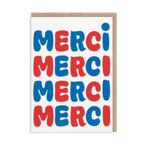 Tarjeta Merci Merci Merci