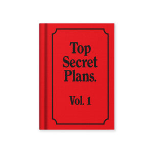 Mini libreta de tela Top Secret Plans (A7)