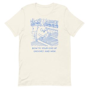 Camiseta Vinilo Grooves & Wax blanca